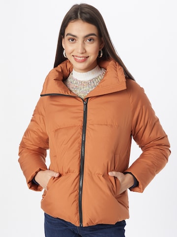 SELECTED FEMME Winter Jacket 'DAISY' in Brown: front