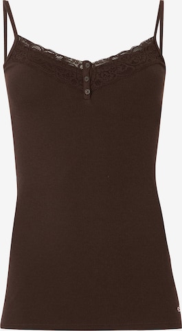 Top de la HOLLISTER pe maro: față