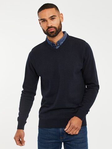 Threadbare Trui 'Panda' in Blauw: voorkant