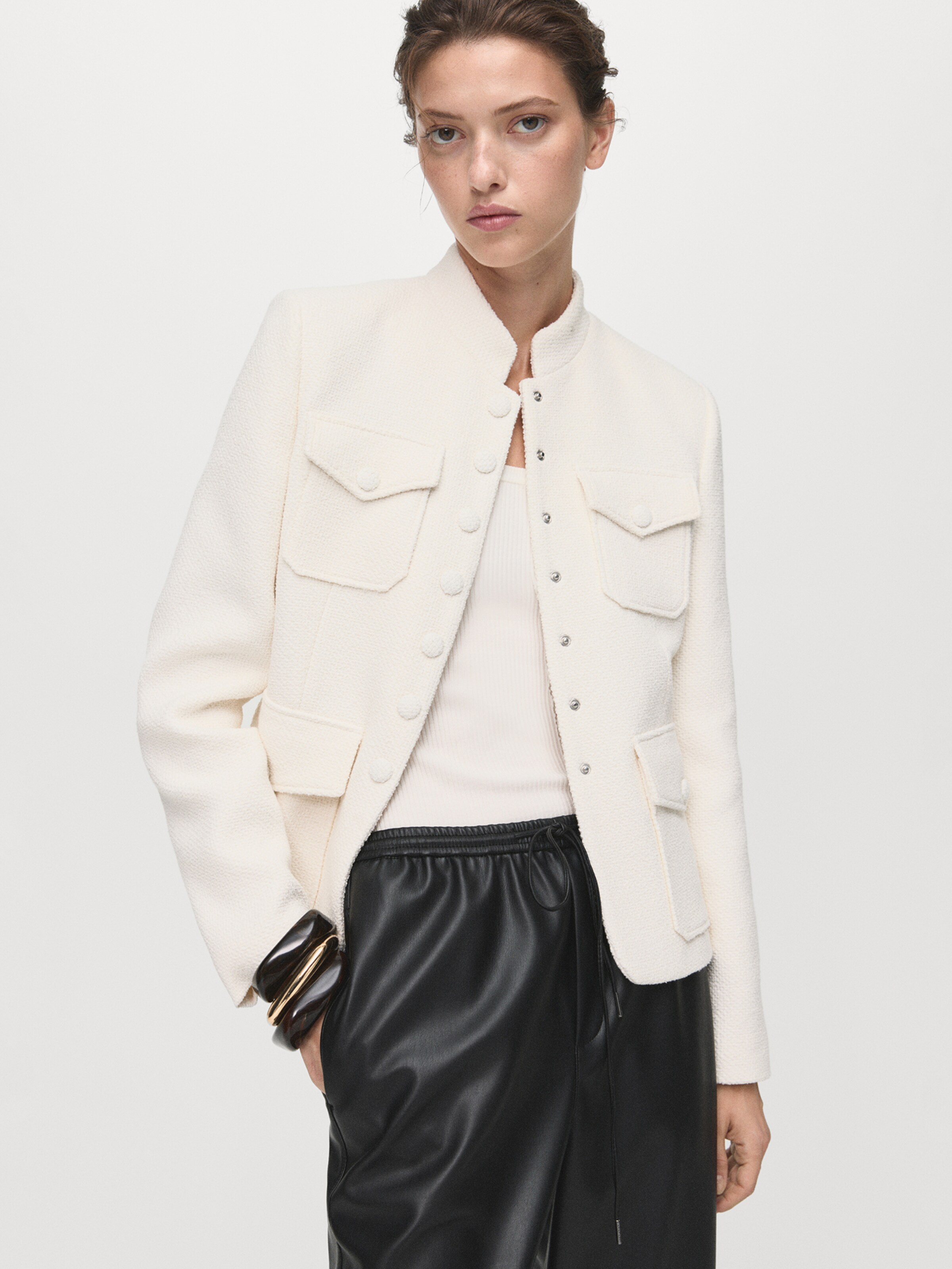MANGO Largi Pantaloni 'Apple' pe Negru | ABOUT YOU