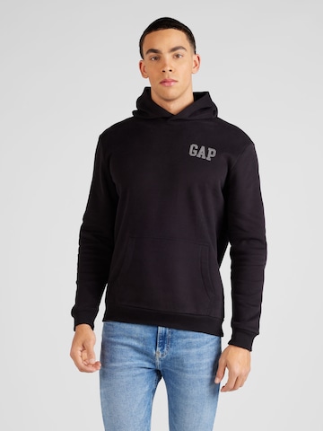 GAP Sweatshirt in Black: front