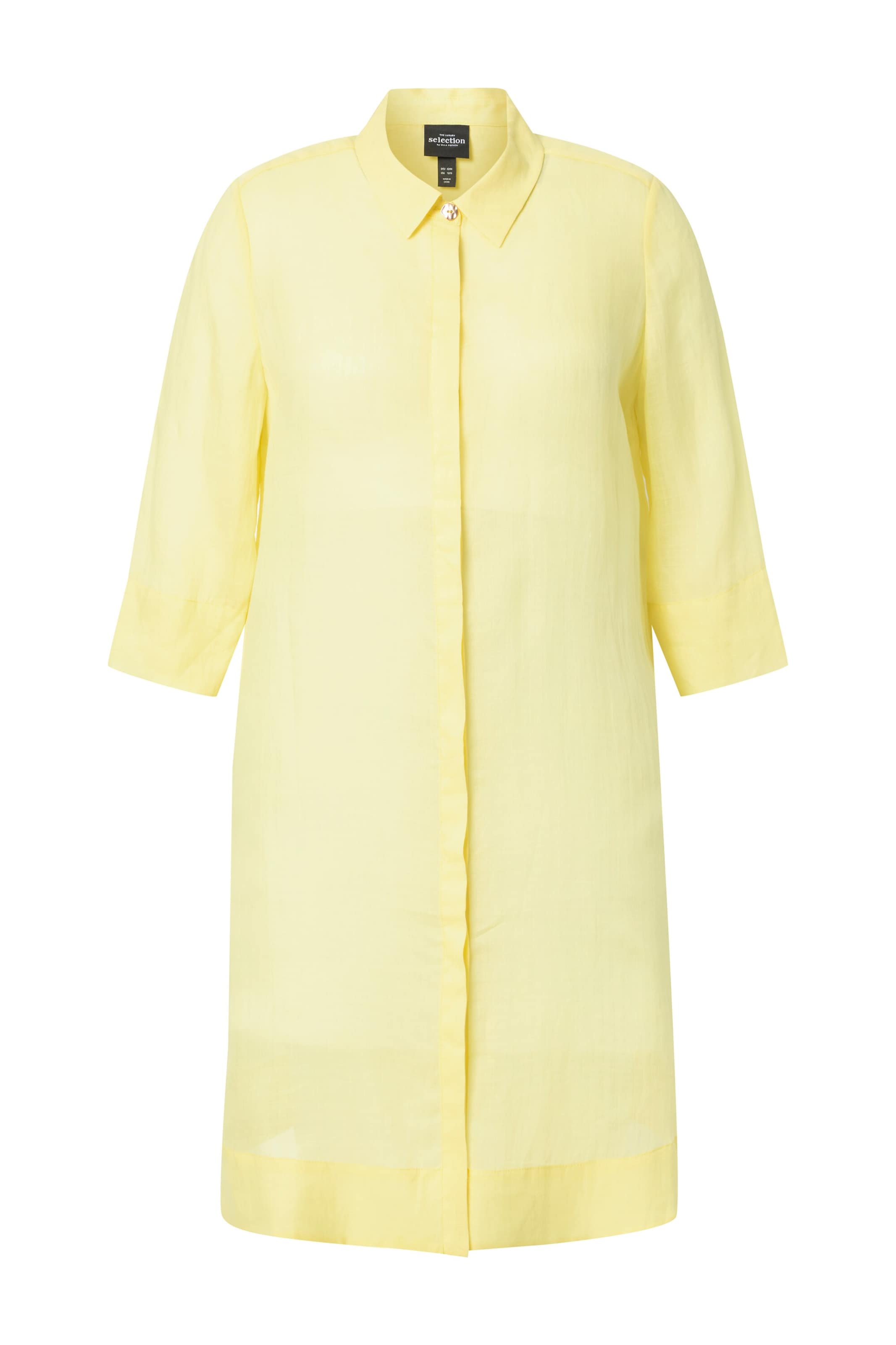 Ulla Popken Blouse in Geel: voorkant