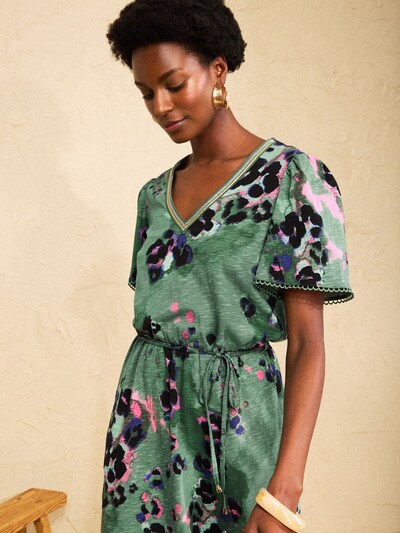 love & roses Vestido de verão em 36 em turquesa / roxo escuro / rosa claro / preto, Vista do artigo