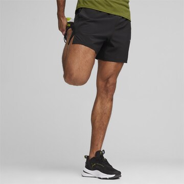 PUMA Regular Workout Pants '5" Ultrabreathe' in Black: front