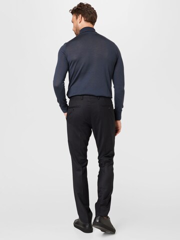 JOOP! Regular Trousers with creases 'Gun' in Black