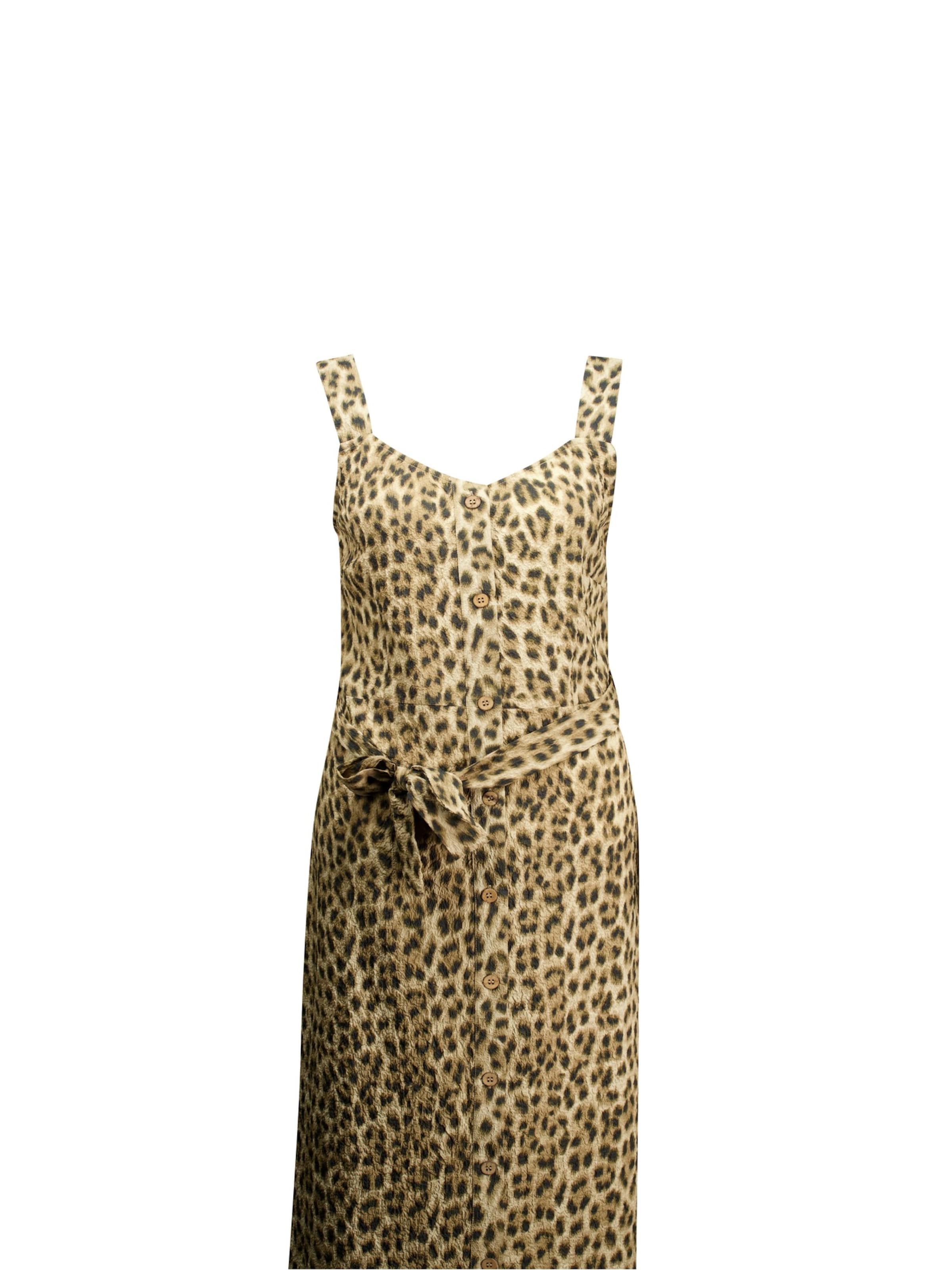 Deeluxe Jurk ' OLANA ' in Beige: voorkant