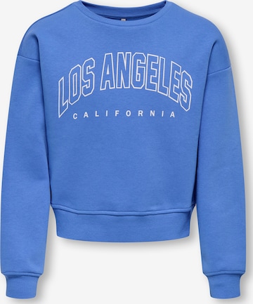 ONLY GIRLS Sweatshirt 'KOGSWEAT' i blå: forside