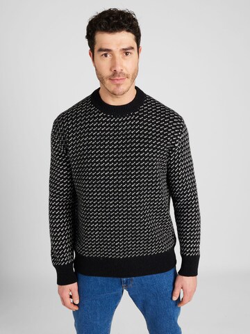 MADS NORGAARD COPENHAGEN Pullover in Schwarz: Vorderseite