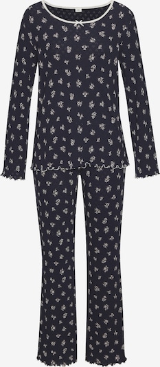 s.Oliver Pyjama in XS in marine / dunkelgrau / offwhite, Produktansicht