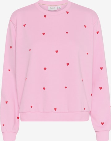 SAINT TROPEZ Sweatshirt 'Dagna' in Pink: Vorderseite