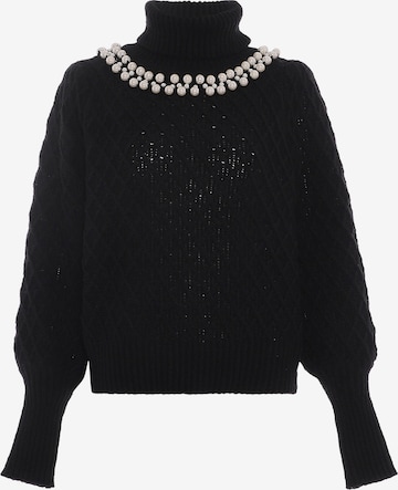 Pull-over faina en noir : devant