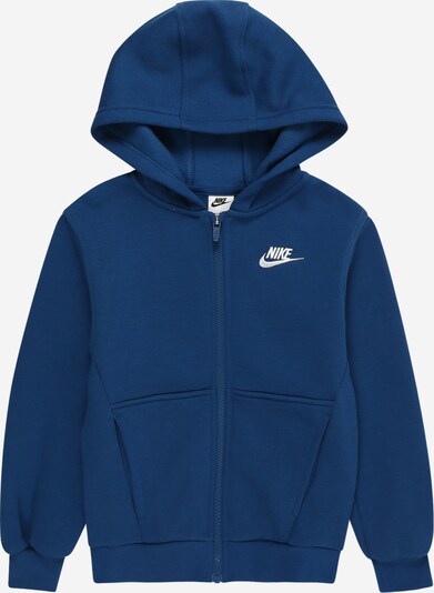 Nike Sportswear Zip-Up Hoodie 'CLUB FLEECE' in Blue / White, Item view