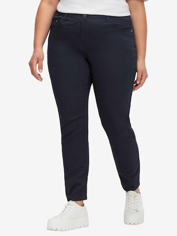 SHEEGO Slimfit Housut värissä sininen: etupuoli