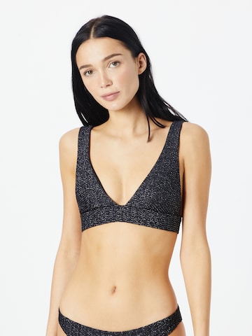 ETAM Triangle Bikini Top 'VAHINE' in Black: front