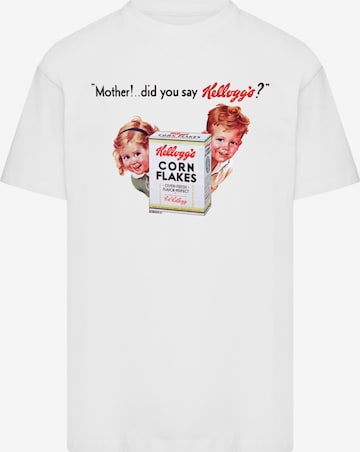 F4NT4STIC Shirt 'Kellogg's Corn Flakes Vintage Kids Advert' in White: front