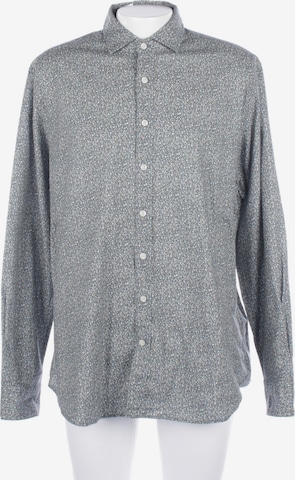 Hackett London Freizeithemd / Shirt / Polohemd langarm in XXL in Grün: front