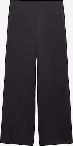 MANGO Szeroka nogawka Spodnie 'Avayax' w kolorze czarny: przód