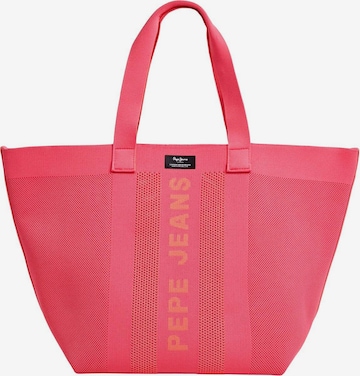Sacs à main 'KNIT WINSLOW' Pepe Jeans en rose : devant