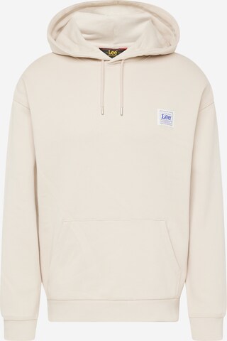 Sweat-shirt Lee en beige : devant