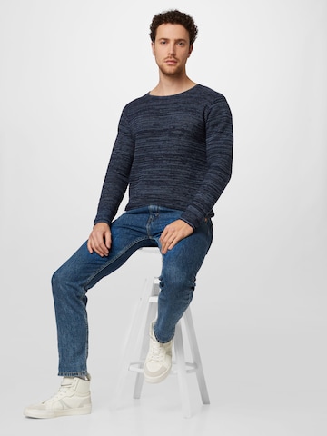 INDICODE JEANS Sweater 'Tucker' in Blue