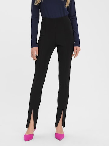 VERO MODA Skinny Leggings 'Ruta' in Zwart: voorkant