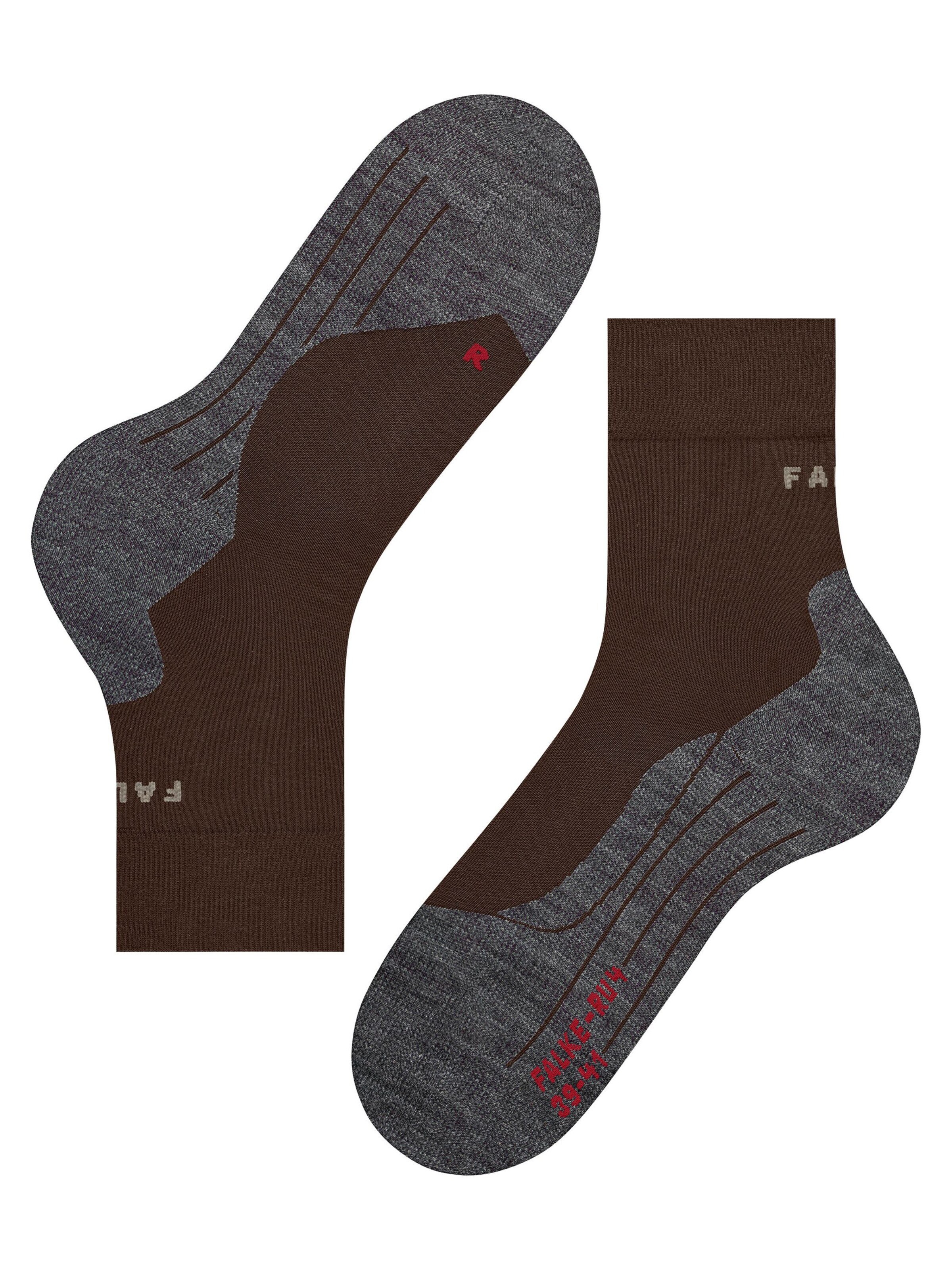FALKE Athletic Socks 'RU4 Endurance' in Brown