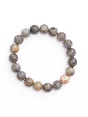 Secret Stones Armband 'Soul Mirror' in Grau: Vorderseite