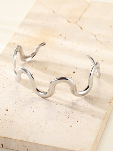 Hey Happiness - Pulsera 'Wavy Flow' en plata