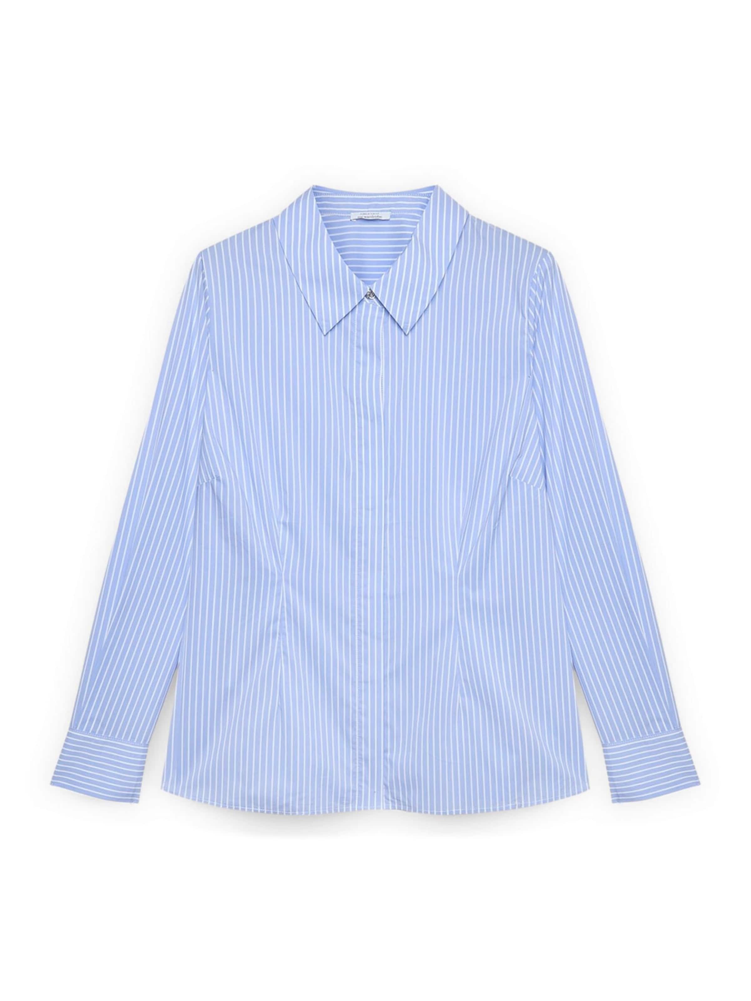 Camicia da donna di Fiorella Rubino in blu: frontale