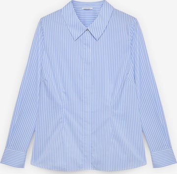 Camicia da donna di Fiorella Rubino in blu: frontale