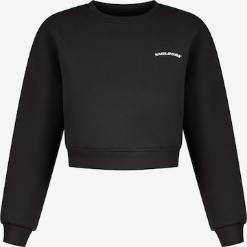 Sweat-shirt 'Sherry' Smilodox en noir : devant