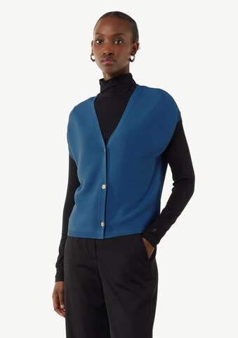 COMMA Strickjacke in Blau: Vorderseite