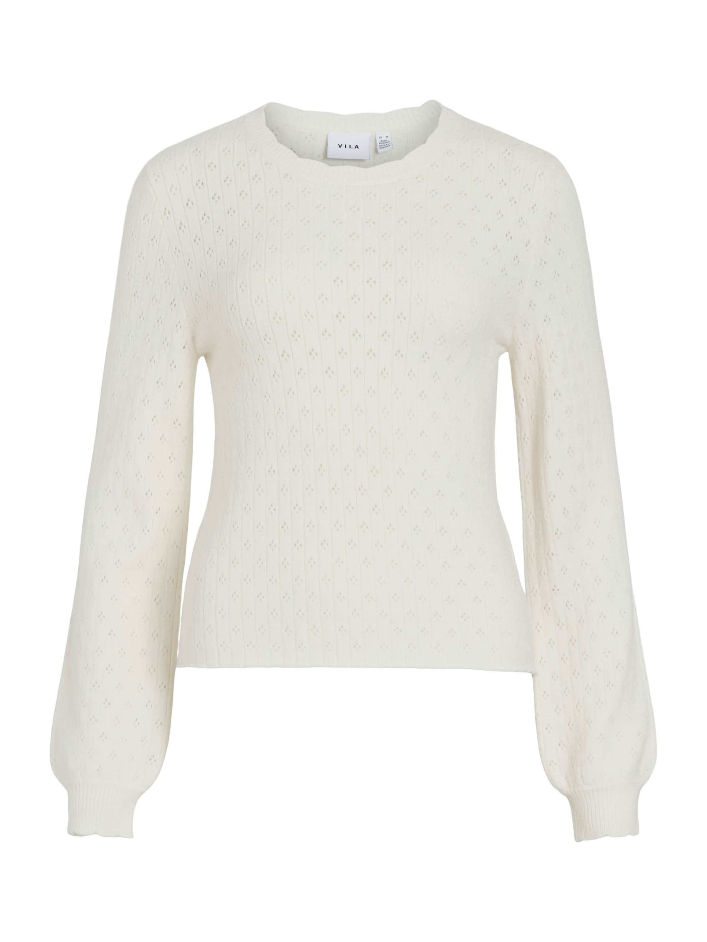 VILA Πουλόβερ 'VIPOILA' σε λευκό: μπροστά