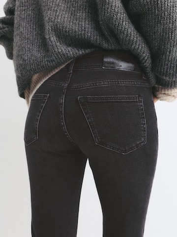 Pull&Bear Bootcut Jeans i sort
