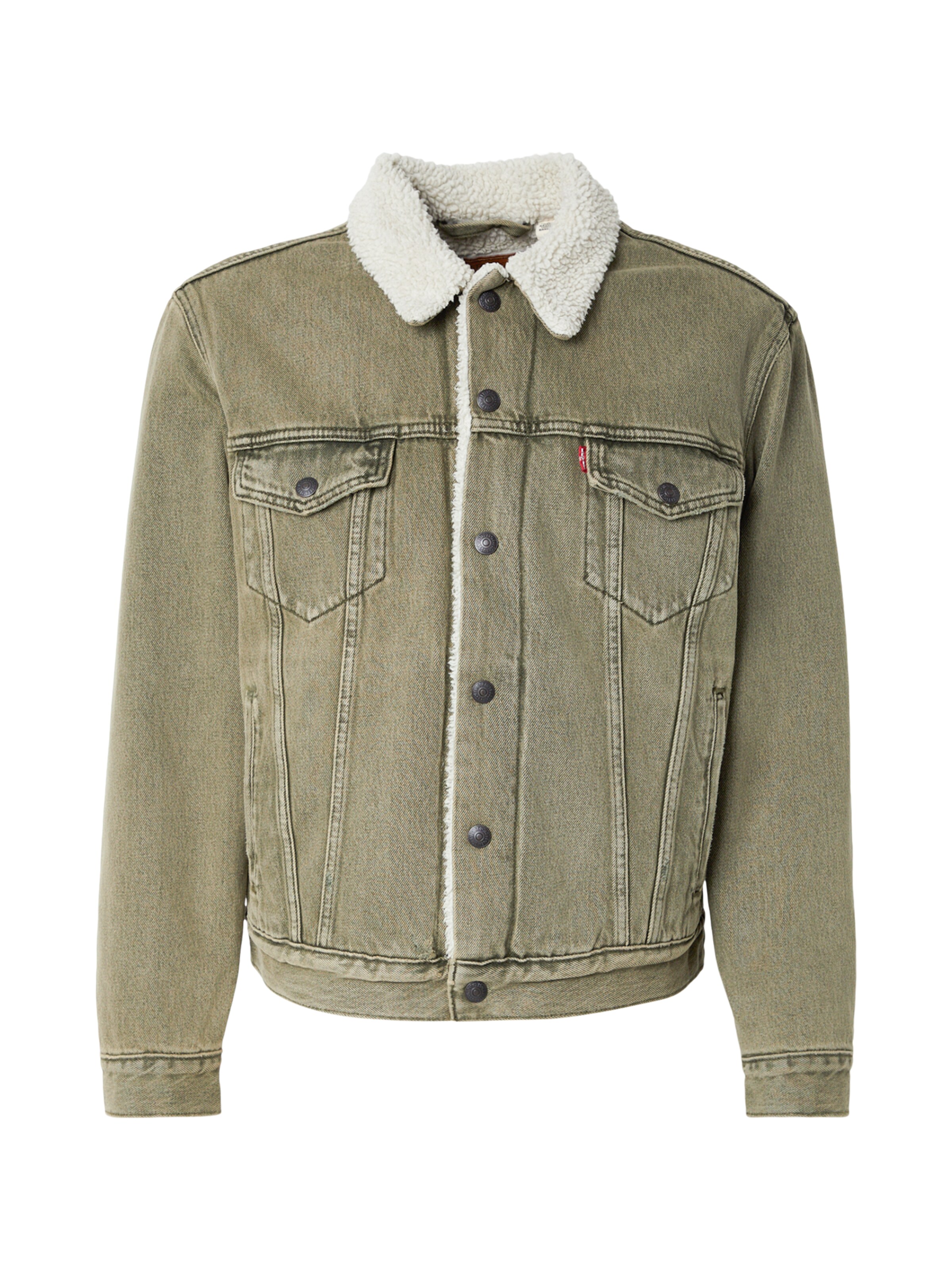 LEVI'S ® Övergångsjacka 'Type 3' i grön: framsida