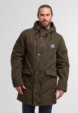 INDICODE JEANS Between-Seasons Parka 'Idahoe' in Green