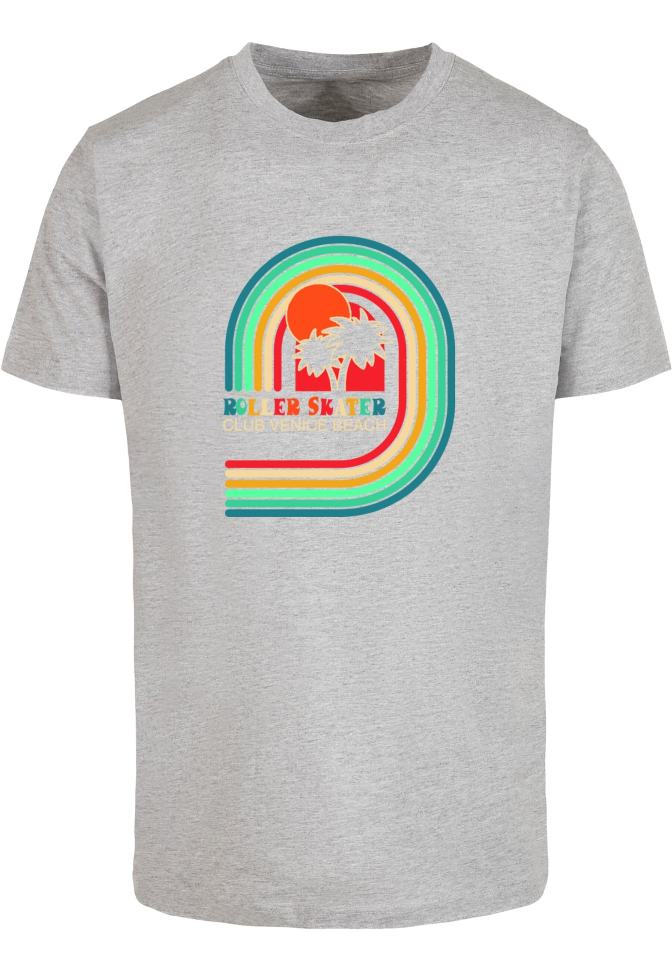 Mister Tee Tričko 'Roller Skater' – šedá: přední strana