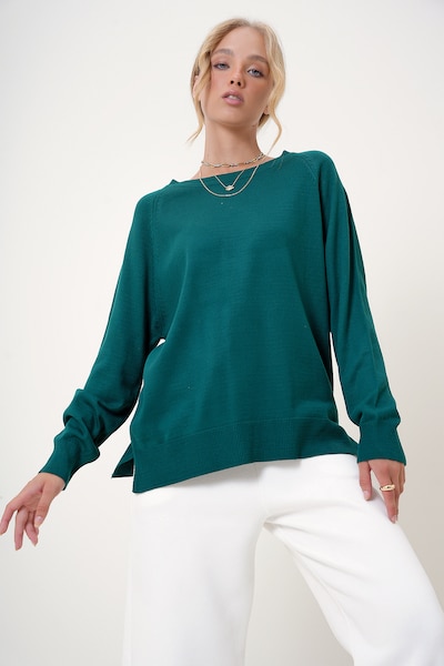 Trend Alaçatı Stili Pull-over en XS-XL en émeraude, Vue avec produit