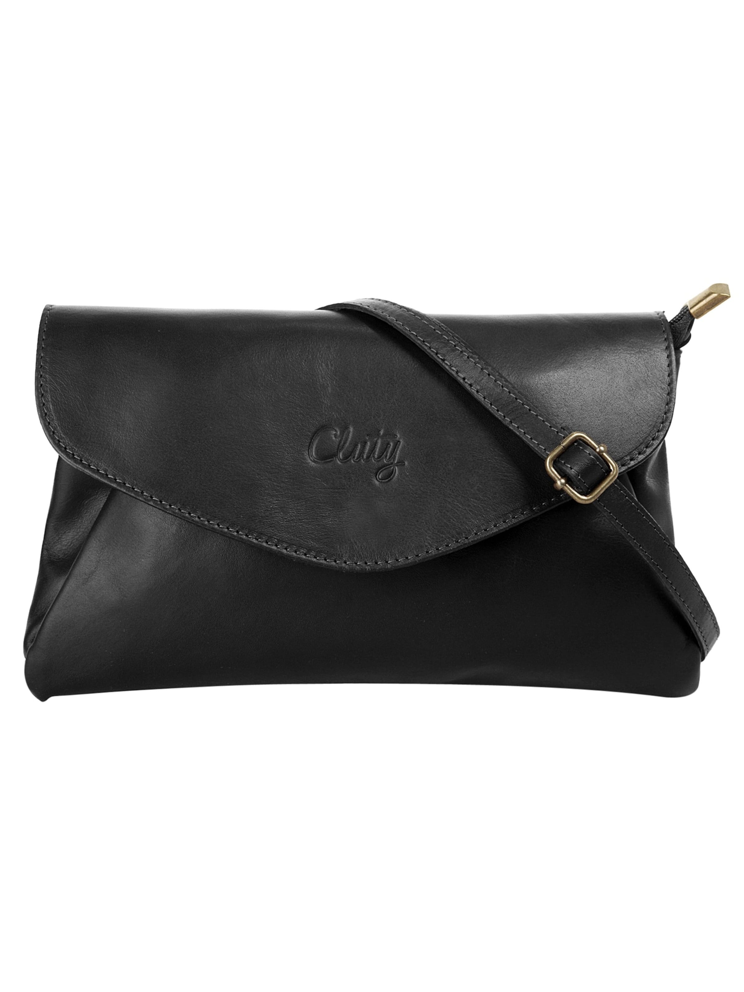 Pochette Cluty en noir : devant