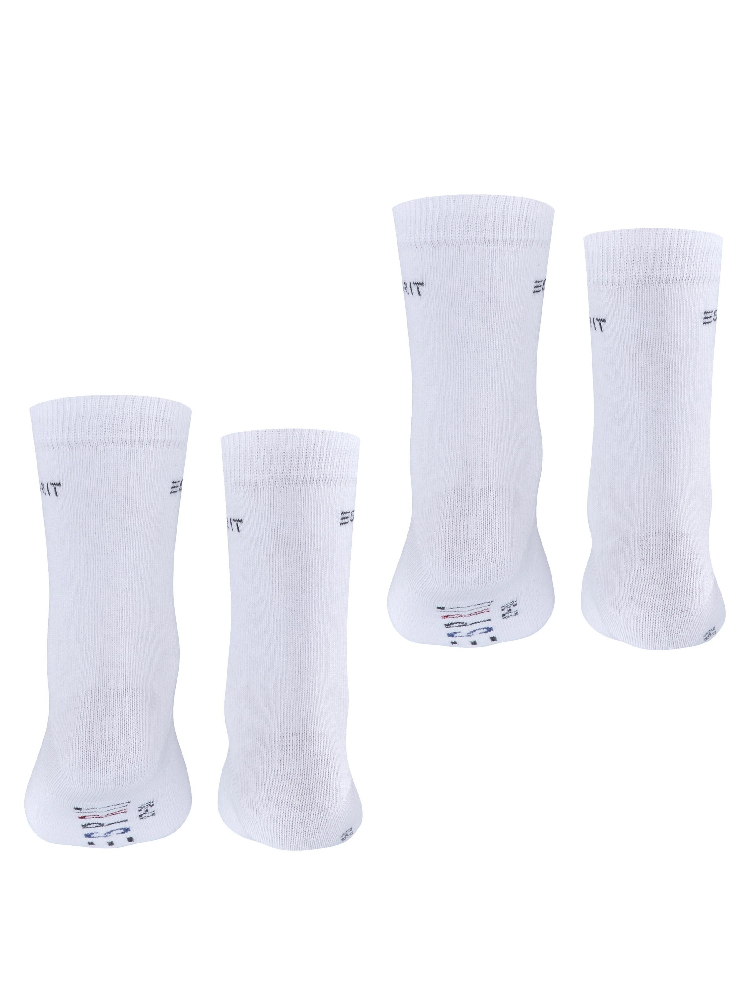 ESPRIT Socken 'Foot Logo 2-Pack'‌‌‌‌‌‌ in Weiß