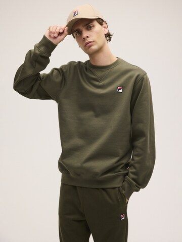 FILA Sweatshirt 'BIELLA regular crewneck sweatshirt' in Groen: voorkant