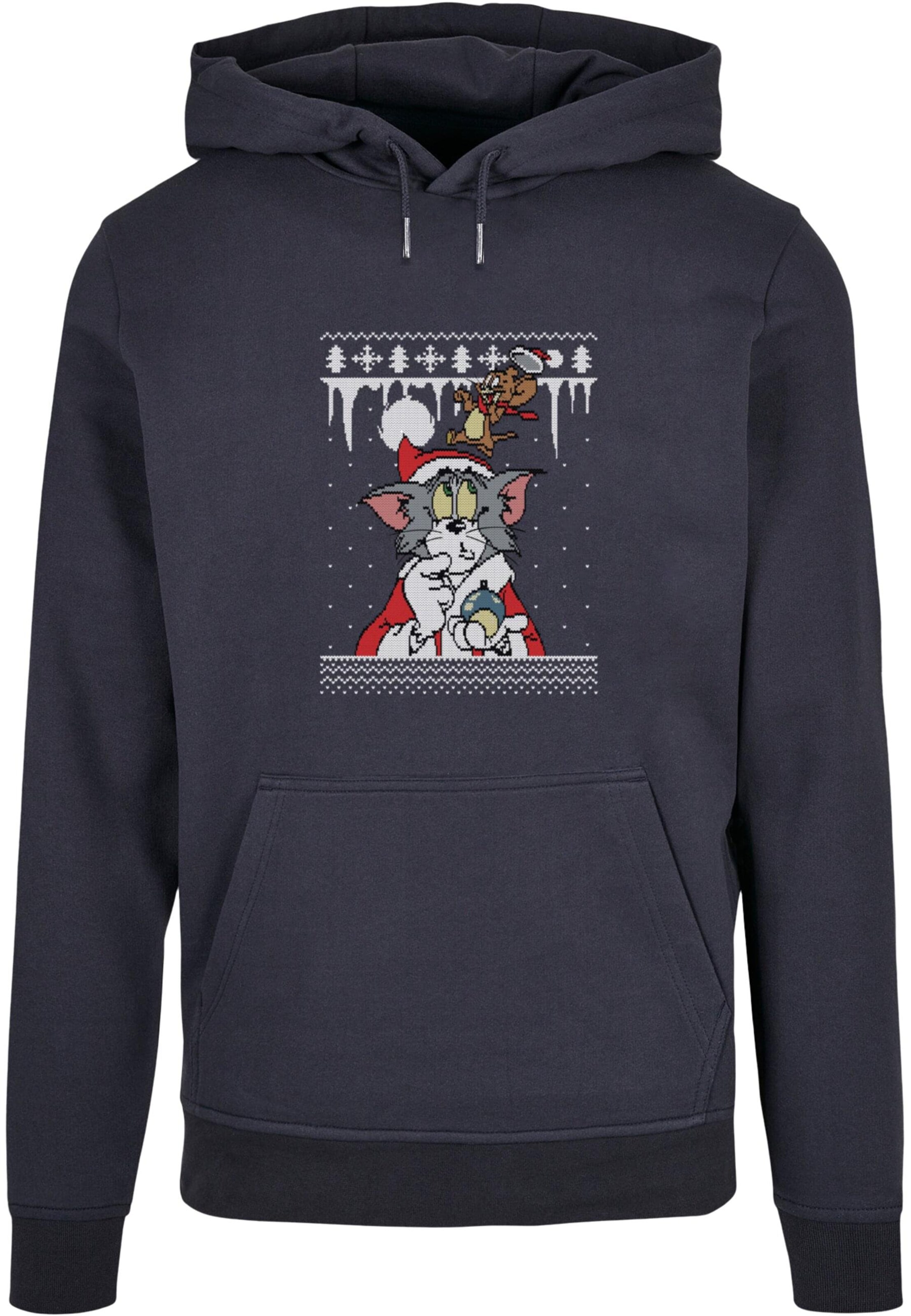 Sweat-shirt 'Tom and Jerry - Fair Isle' ABSOLUTE CULT en bleu : devant