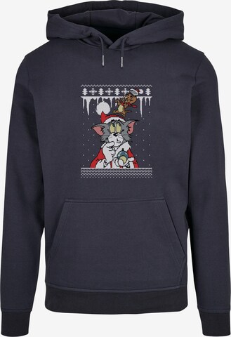 ABSOLUTE CULT Sweatshirt 'Tom and Jerry - Fair Isle' in Blue: front