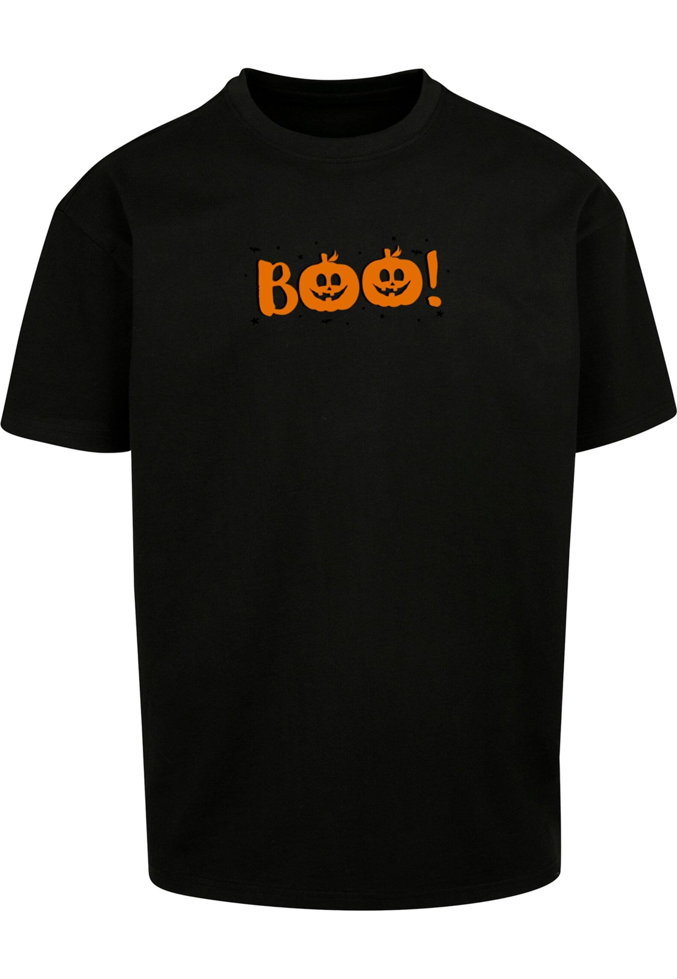 T-Shirt 'Halloween - Boo Pumpkin' Merchcode en noir : devant