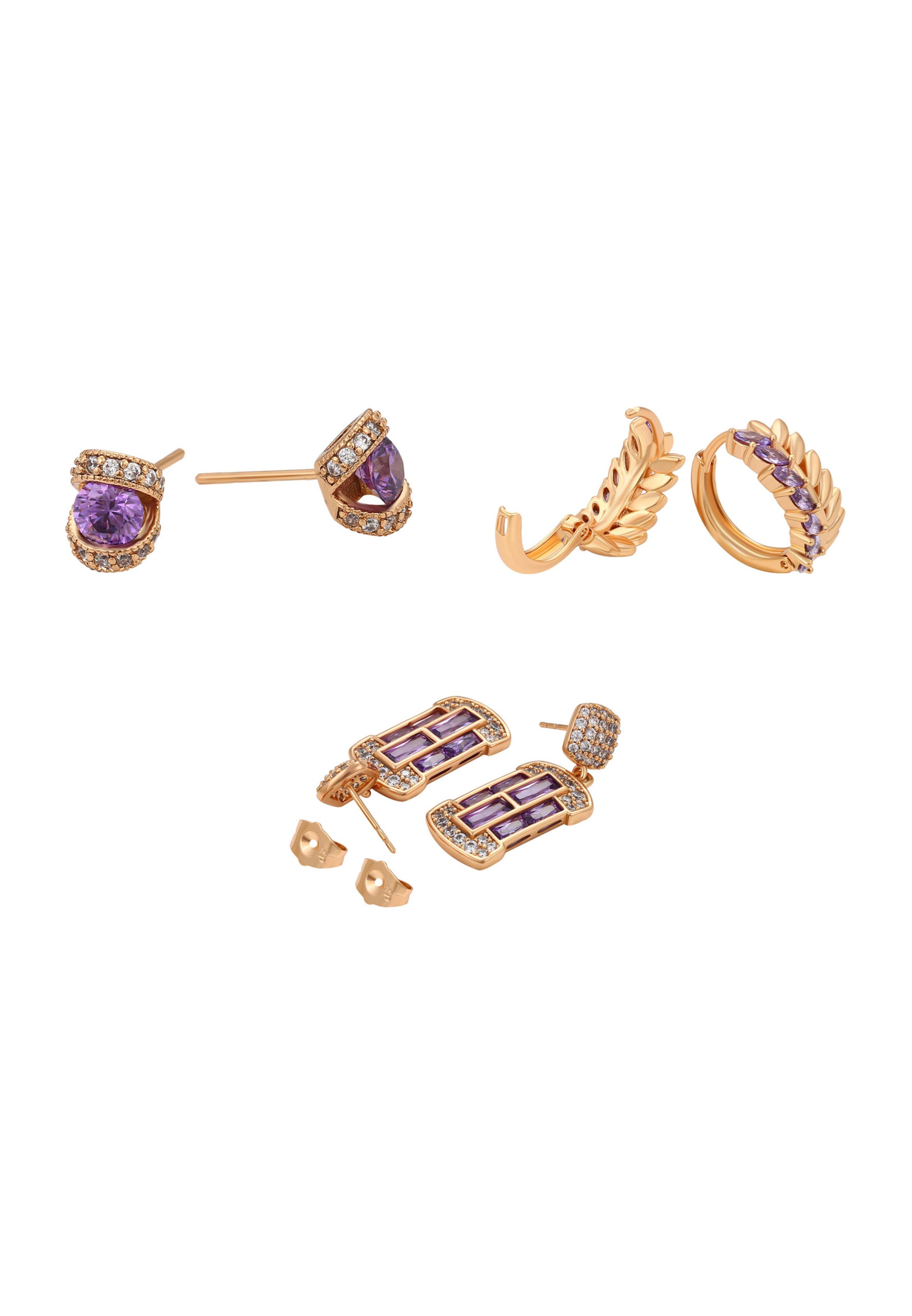 Boucles d'oreilles faina en or