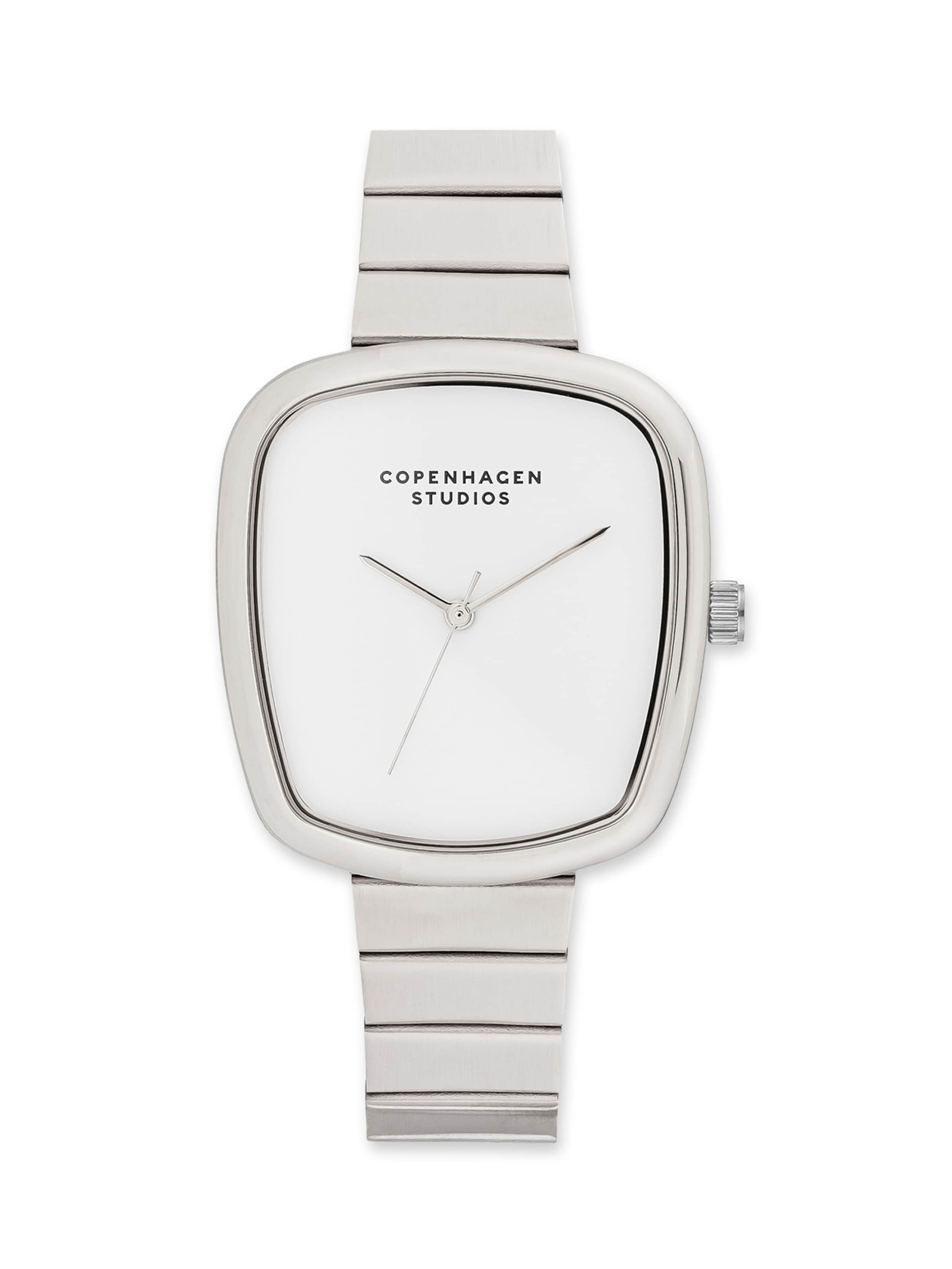 Montre à affichage analogique Copenhagen Studios en argent : devant