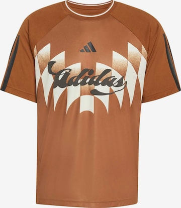 ADIDAS SPORTSWEAR Funkční tričko 'HOUSE OF TIRO X COMMON GOAL' – bílá: přední strana