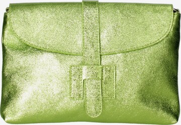 Pochette 'Pochette Donna Vera Pelle Laminato - Tracolla Regolabile' di Viola Castellani in verde: frontale