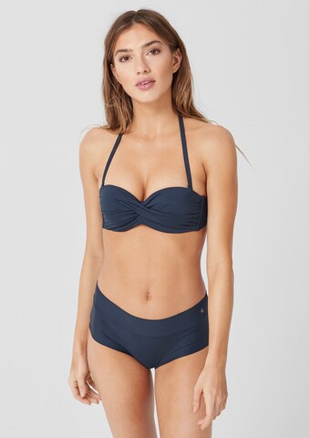 s.Oliver Balconette Bikini Top 'Spain' in Blue: front