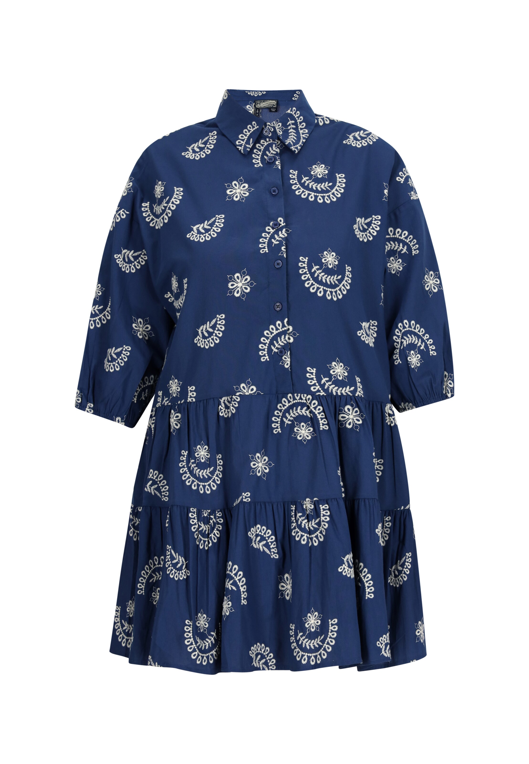 DreiMaster Vintage Košilové šaty - marine modrá / offwhite, Produkt